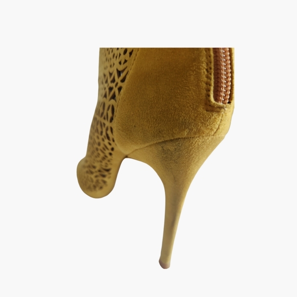 Aldo Cutout Fashion High Heel Open Toe Bootie - Picture 3 of 14